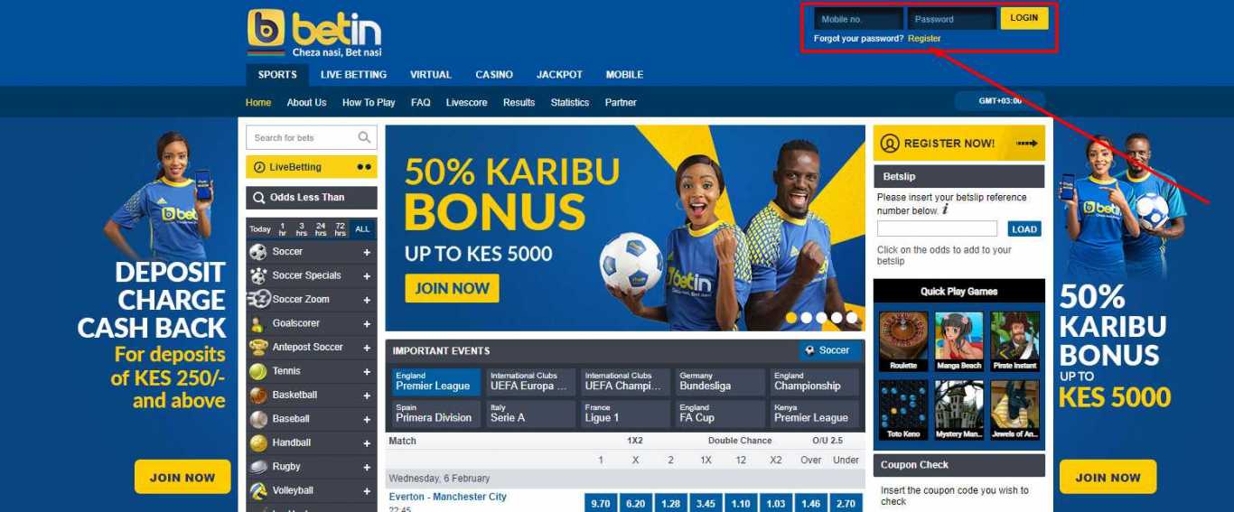 Betin online registration