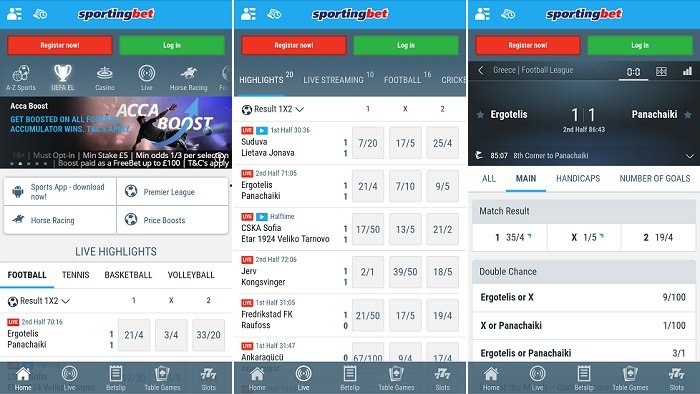 Sportingbet mobile app