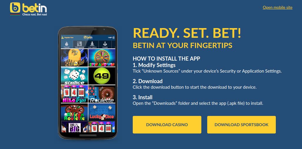 Download Betin application